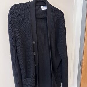 Old Navy Men's Black Cardigan Sweater